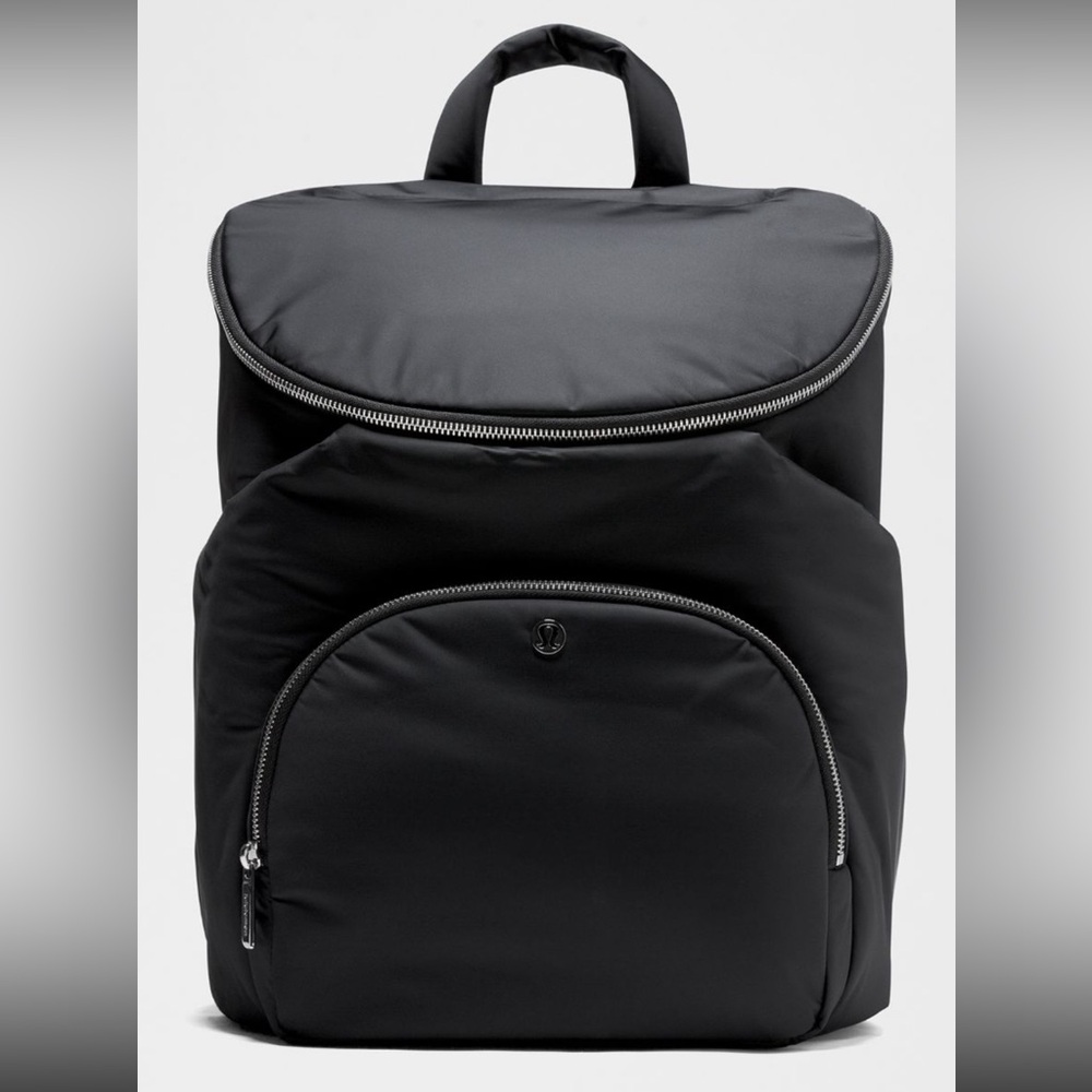 Lululemon new parent Backpack - black/trench - discontinued color combo